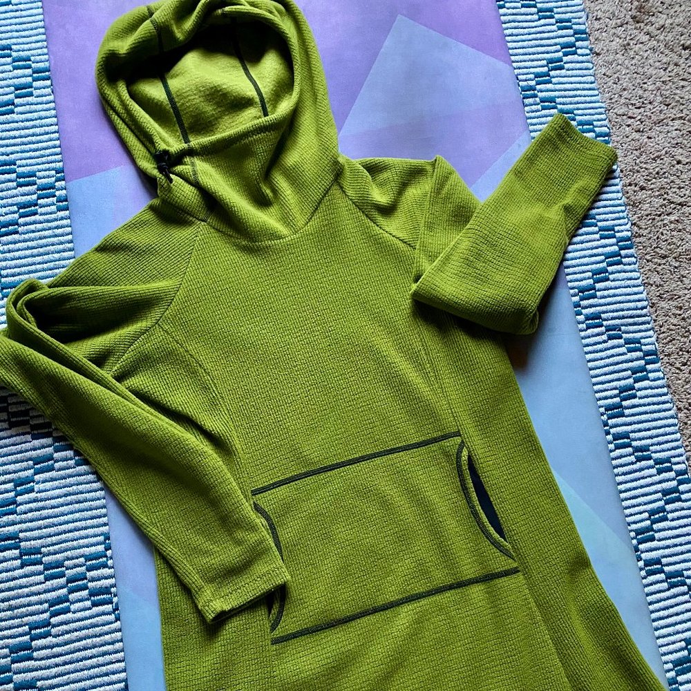 NEW Melanzana Micro Grid Hoodie Dress (Large)